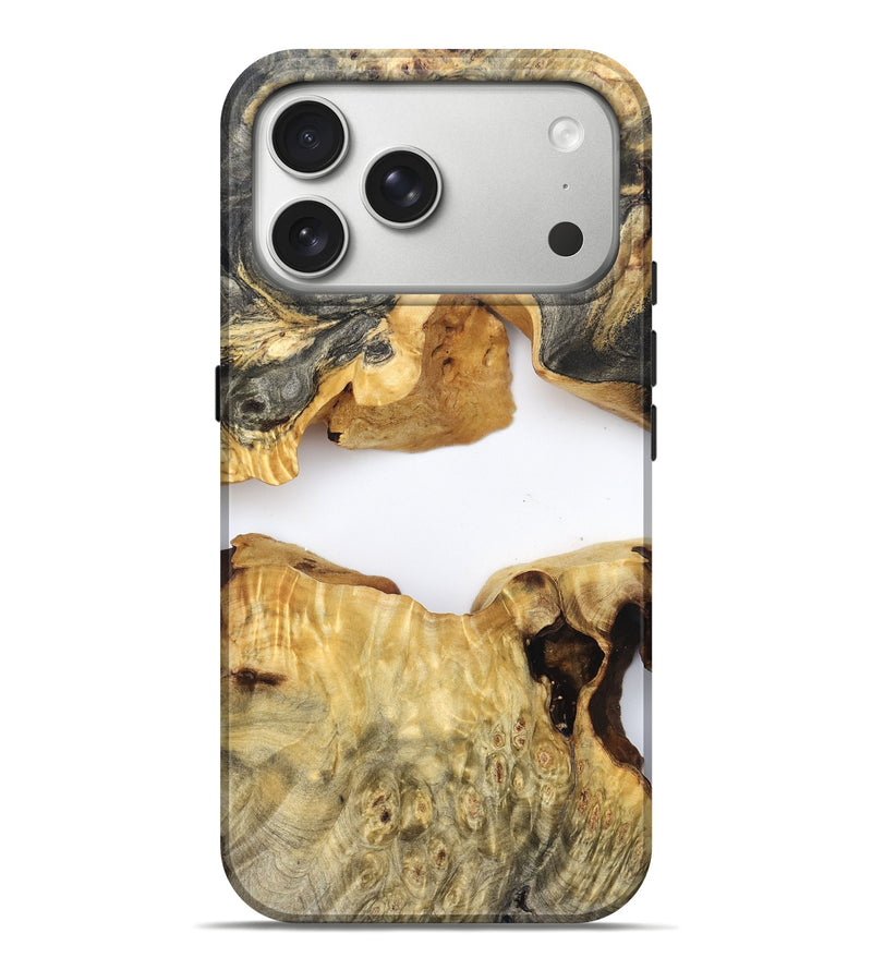 iPhone 17 Pro Max Wood Live Edge Phone Case - Amari (Clear, 824000)