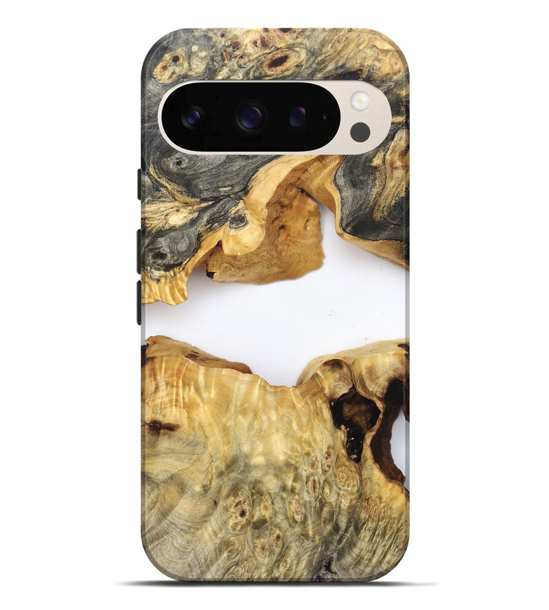 Pixel 10 Pro XL Wood Live Edge Phone Case - Amari (Clear, 824000)