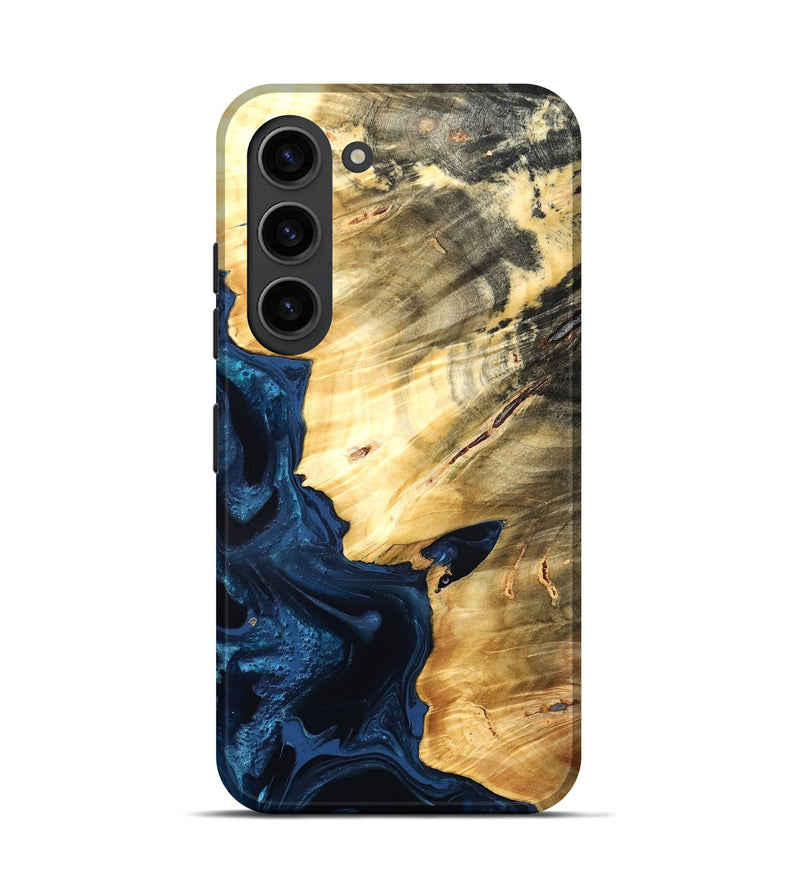 Galaxy S23 Wood Live Edge Phone Case - Laureen (Blue, 824001)