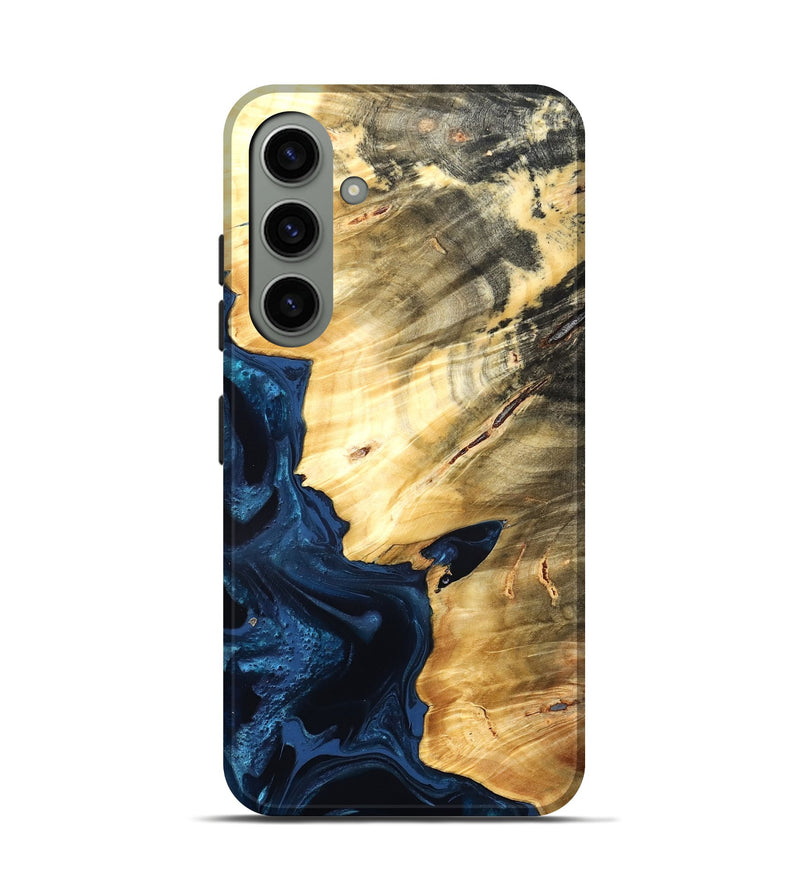 Galaxy S24 Wood Live Edge Phone Case - Laureen (Blue, 824001)