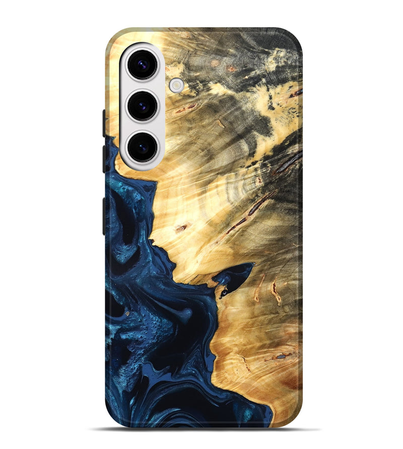 Galaxy S25 Plus Wood Live Edge Phone Case - Laureen (Blue, 824001)