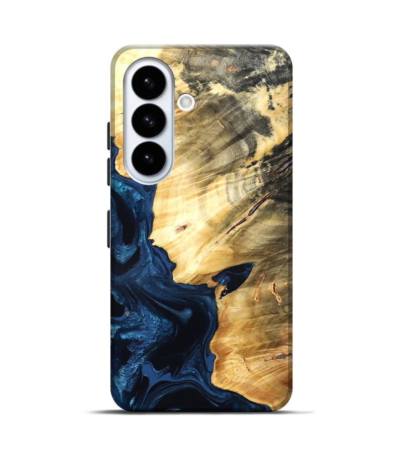 Galaxy S26 Wood Live Edge Phone Case - Laureen (Blue, 824001)