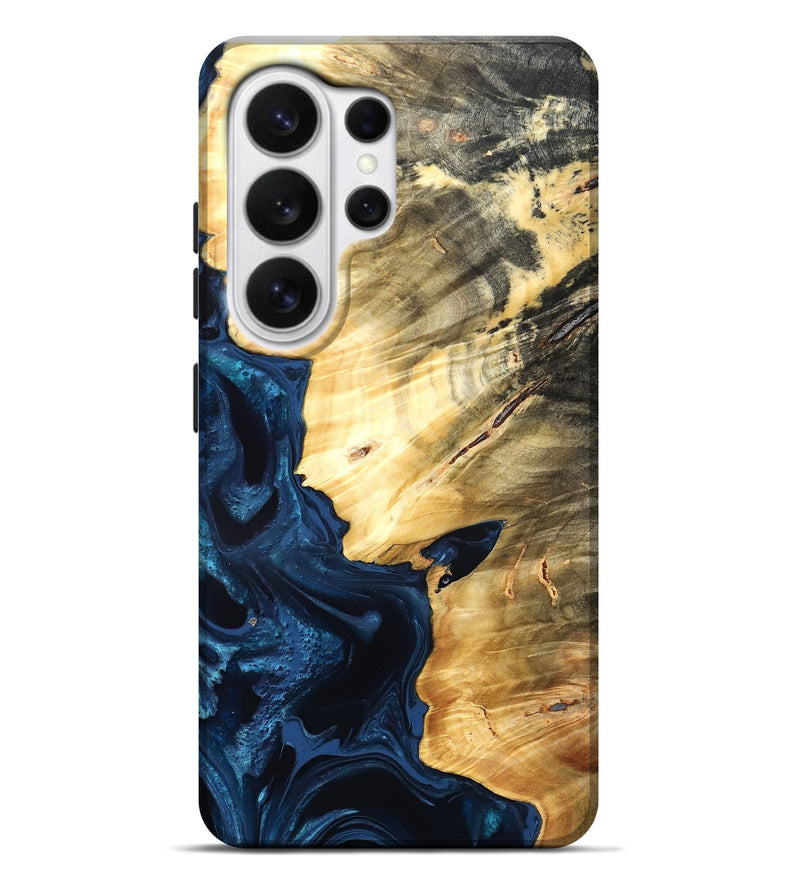 Galaxy S26 Ultra Wood Live Edge Phone Case - Laureen (Blue, 824001)