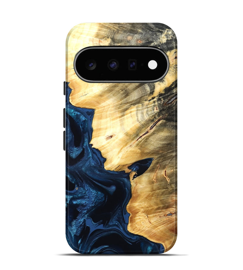 Pixel 11 Wood Live Edge Phone Case - Laureen (Blue, 824001)