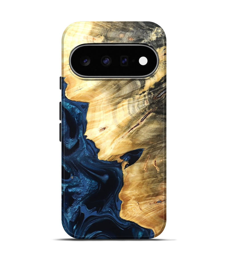 Pixel 11 Pro Wood Live Edge Phone Case - Laureen (Blue, 824001)