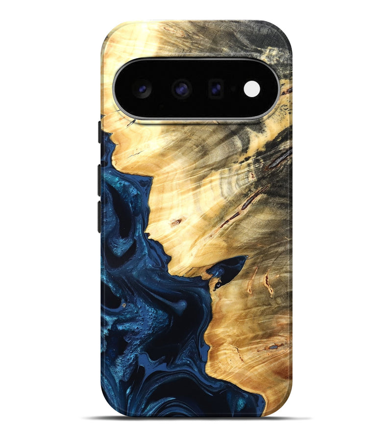Pixel 11 Pro XL Wood Live Edge Phone Case - Laureen (Blue, 824001)