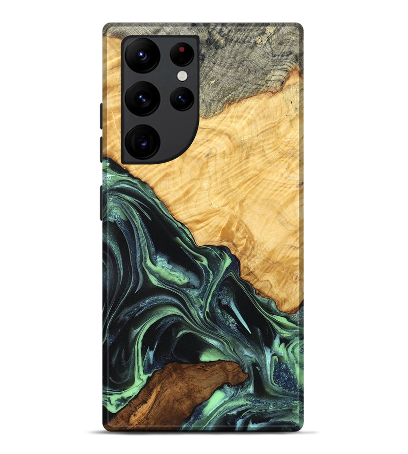 Galaxy S22 Ultra Wood Live Edge Phone Case - Shepard (Green, 824002)