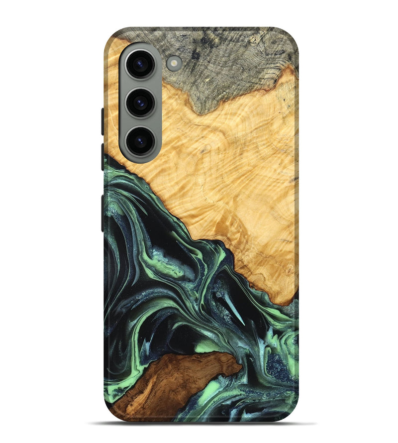 Galaxy S23 Plus Wood Live Edge Phone Case - Shepard (Green, 824002)