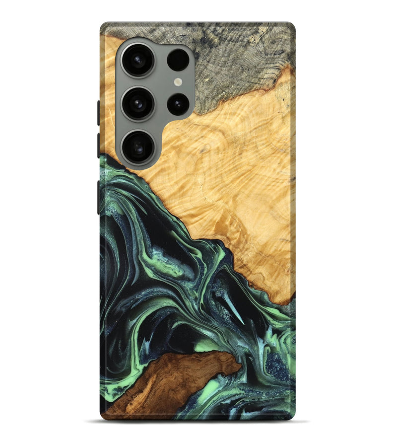 Galaxy S24 Ultra Wood Live Edge Phone Case - Shepard (Green, 824002)