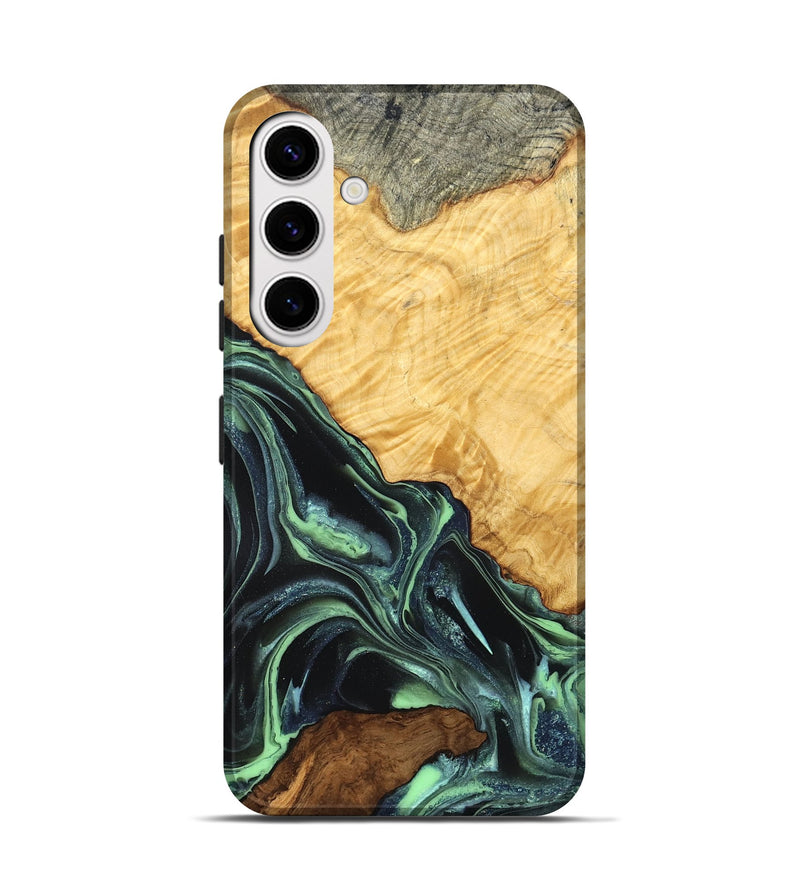 Galaxy S25 Wood Live Edge Phone Case - Shepard (Green, 824002)