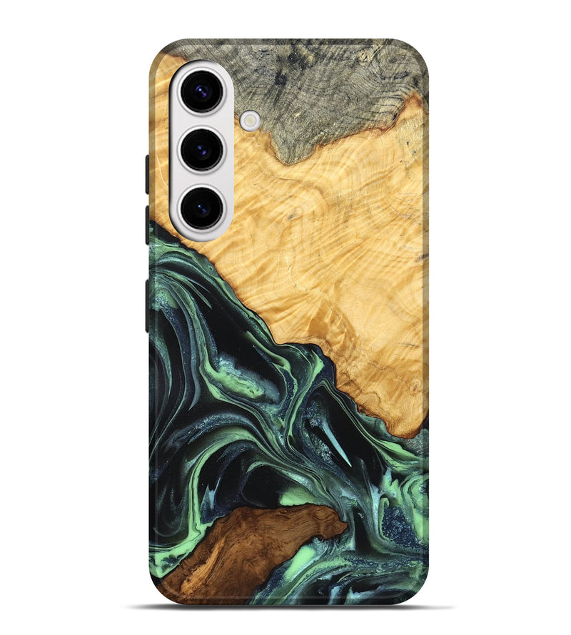 Galaxy S25 Plus Wood Live Edge Phone Case - Shepard (Green, 824002)