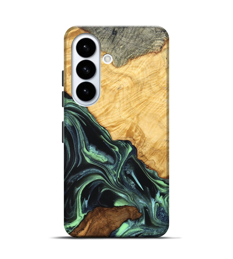 Galaxy S26 Wood Live Edge Phone Case - Shepard (Green, 824002)