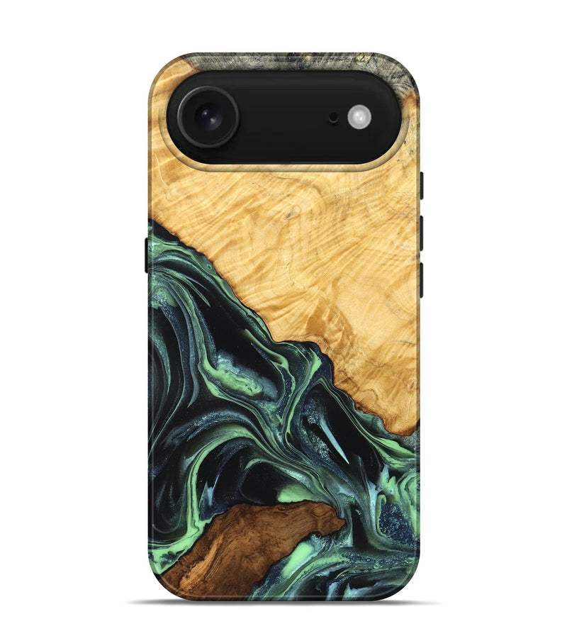 iPhone 17 Air Wood Live Edge Phone Case - Shepard (Green, 824002)