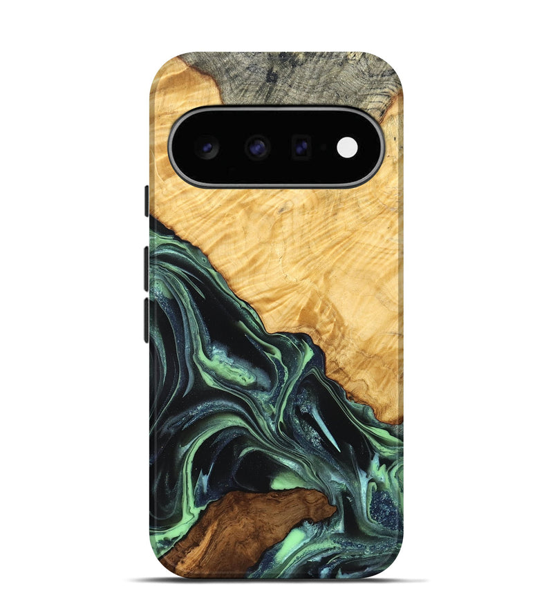 Pixel 11 Wood Live Edge Phone Case - Shepard (Green, 824002)