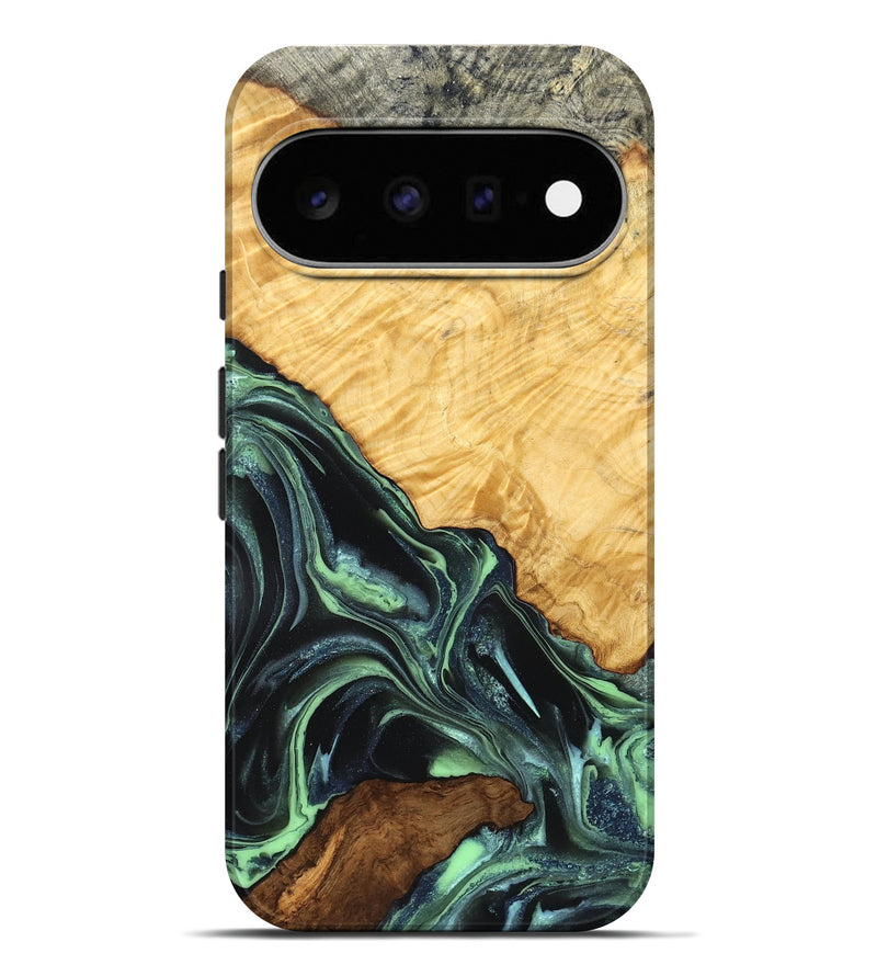 Pixel 11 Pro XL Wood Live Edge Phone Case - Shepard (Green, 824002)