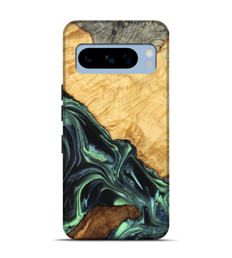 Pixel 8 Pro Wood Live Edge Phone Case - Shepard (Green, 824002)