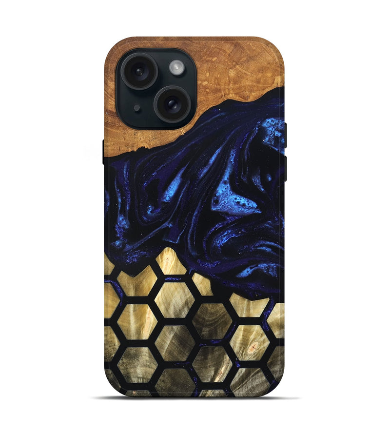 iPhone 15 Wood Live Edge Phone Case - Kara (Pattern, 824003)
