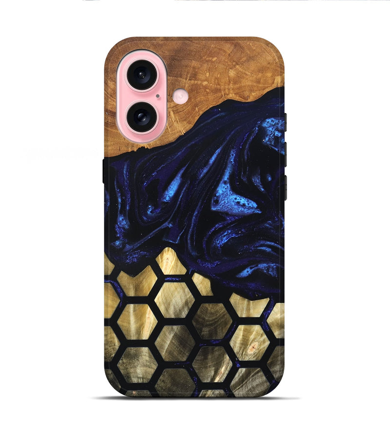 iPhone 16 Wood Live Edge Phone Case - Kara (Pattern, 824003)