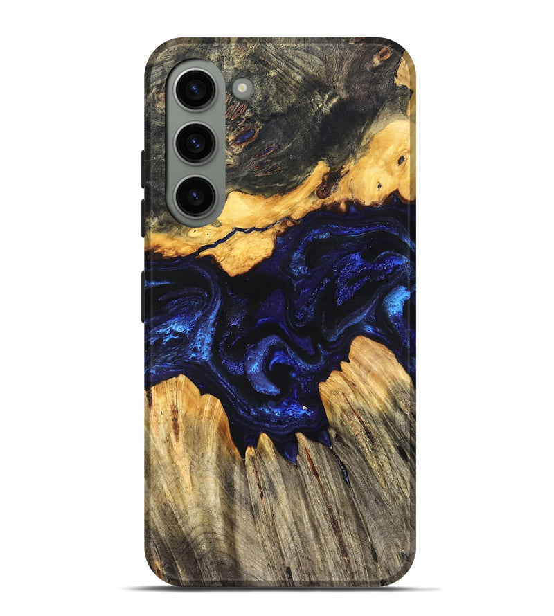 Galaxy S23 Plus Wood Live Edge Phone Case - Hendrix (Blue, 824005)