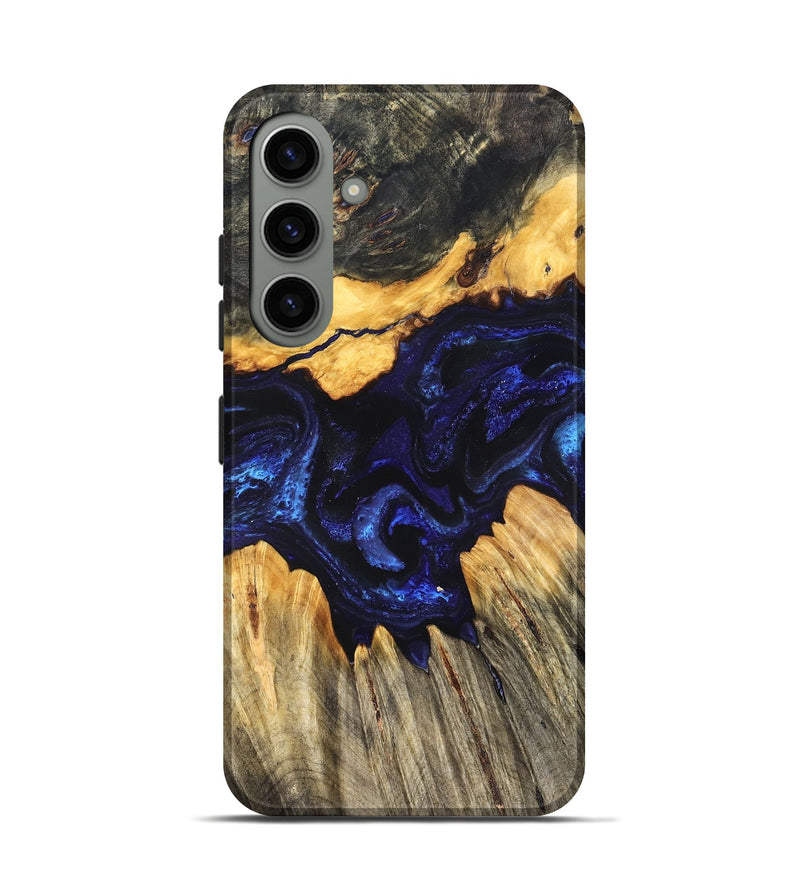 Galaxy S24 Wood Live Edge Phone Case - Hendrix (Blue, 824005)