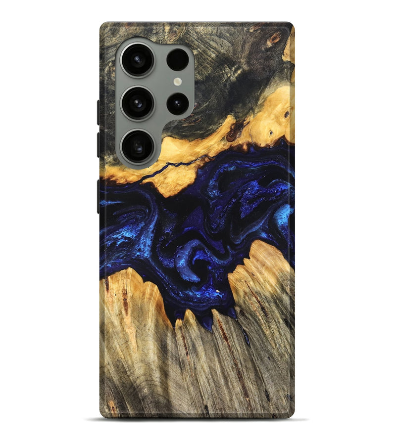 Galaxy S24 Ultra Wood Live Edge Phone Case - Hendrix (Blue, 824005)