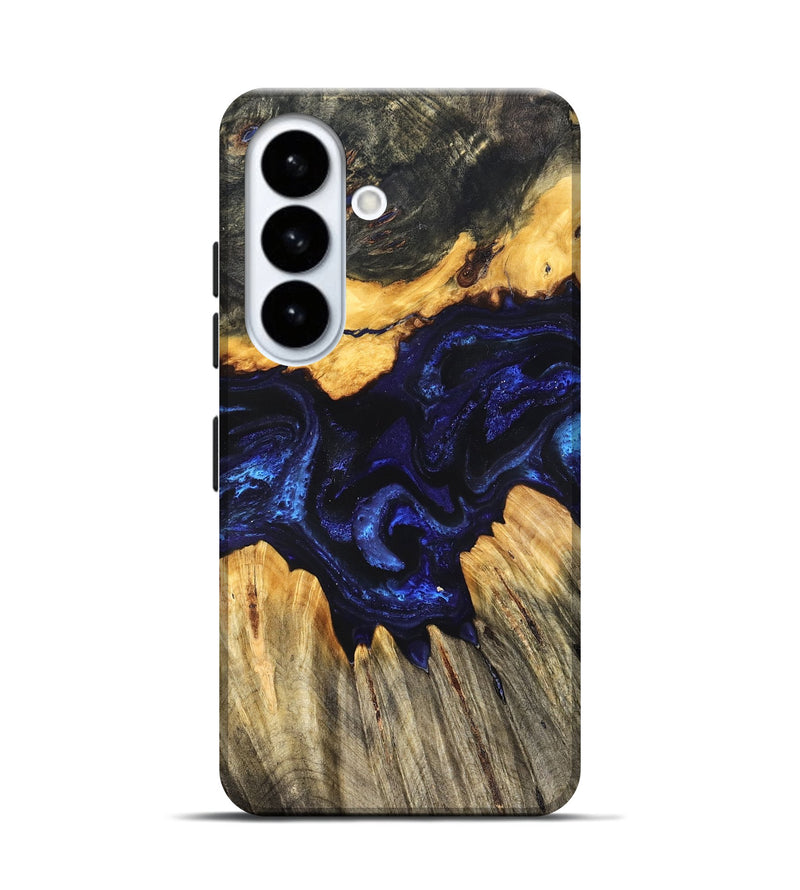 Galaxy S26 Wood Live Edge Phone Case - Hendrix (Blue, 824005)