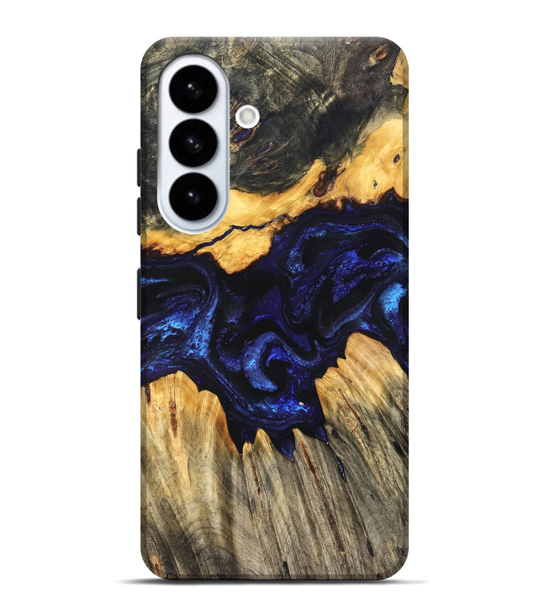 Galaxy S26 Plus Wood Live Edge Phone Case - Hendrix (Blue, 824005)