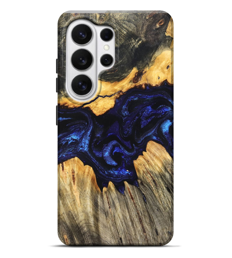 Galaxy S26 Ultra Wood Live Edge Phone Case - Hendrix (Blue, 824005)