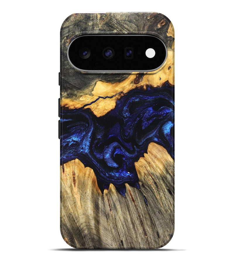 Pixel 11 Pro XL Wood Live Edge Phone Case - Hendrix (Blue, 824005)