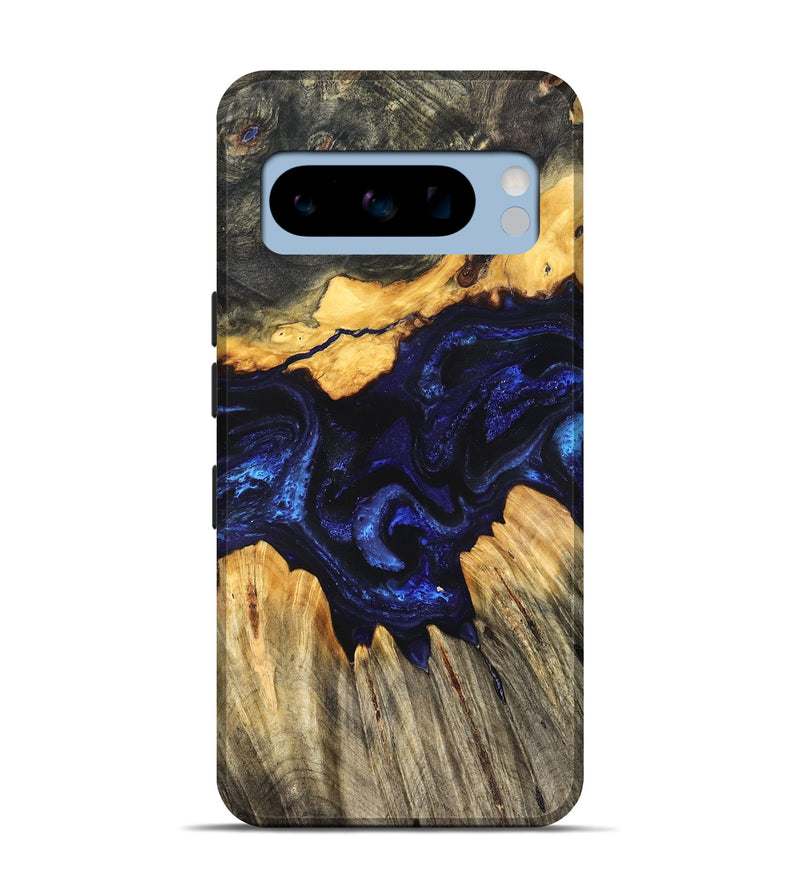 Pixel 8 Pro Wood Live Edge Phone Case - Hendrix (Blue, 824005)