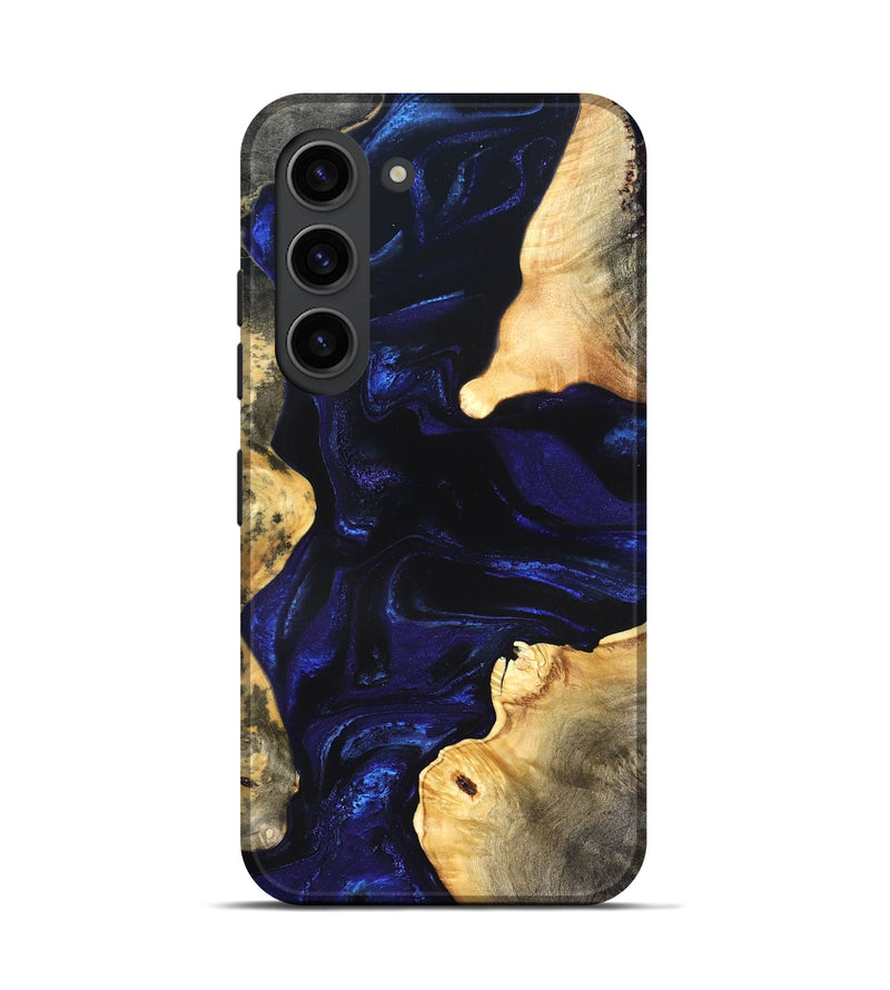 Galaxy S23 Wood Live Edge Phone Case - Stacie (Blue, 824010)