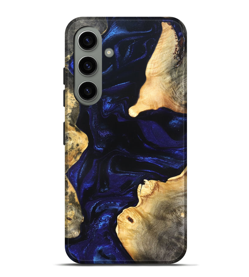 Galaxy S24 Plus Wood Live Edge Phone Case - Stacie (Blue, 824010)