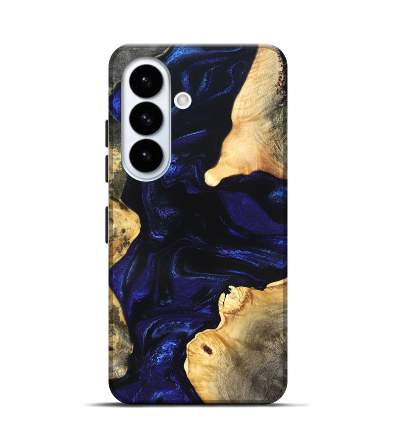 Galaxy S26 Wood Live Edge Phone Case - Stacie (Blue, 824010)