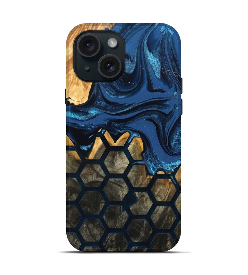 iPhone 15 Wood Live Edge Phone Case - Gerardo (Pattern, 824013)