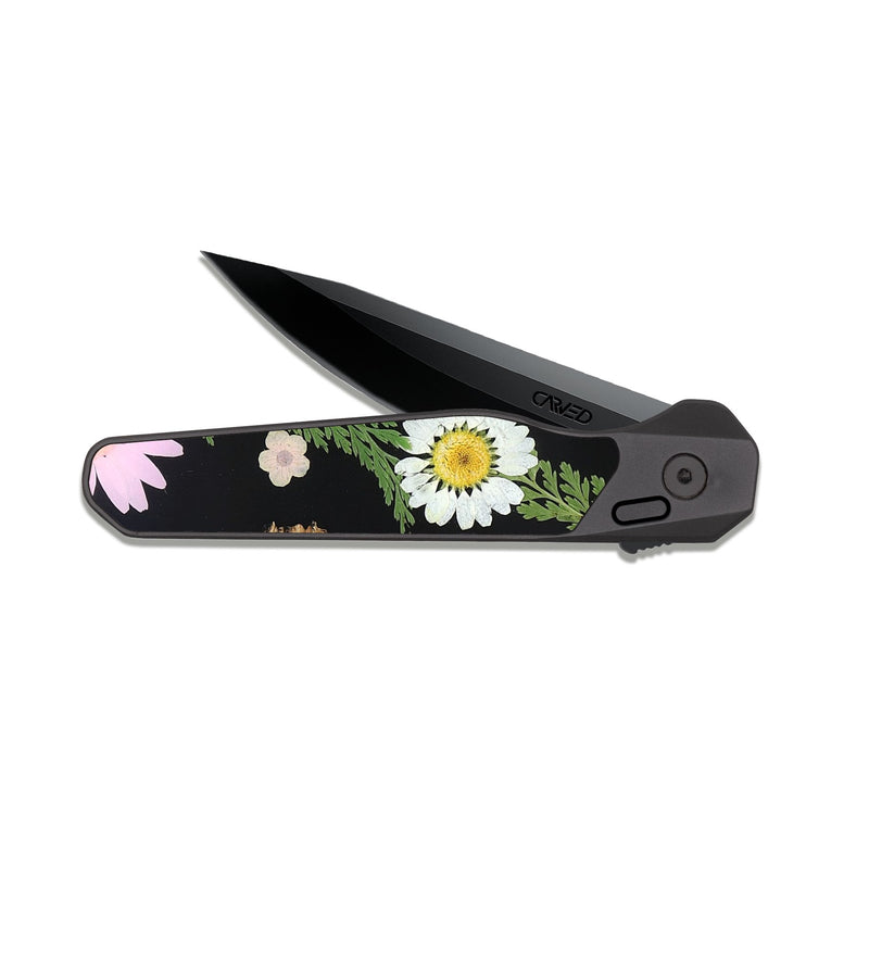 EDC Dark Slate Wood Pocket Knife - Zavier (Bloom, 824015)