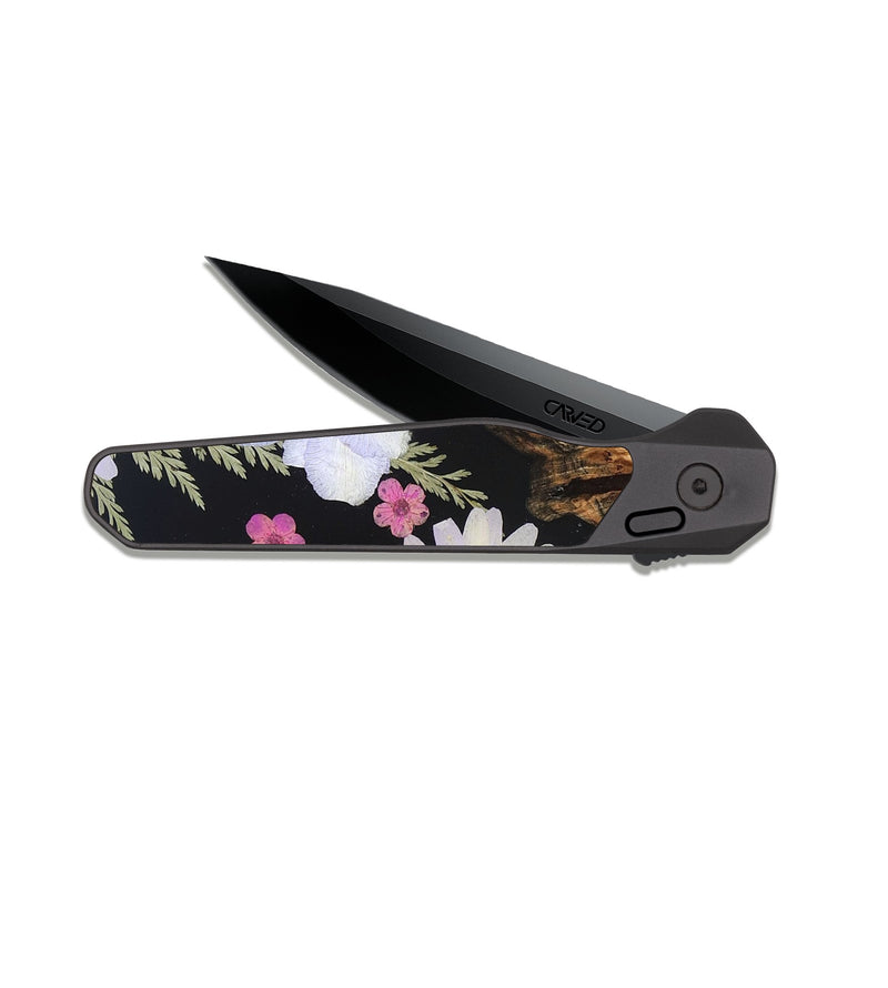 EDC Dark Slate Wood Pocket Knife - Willis (Bloom, 824016)