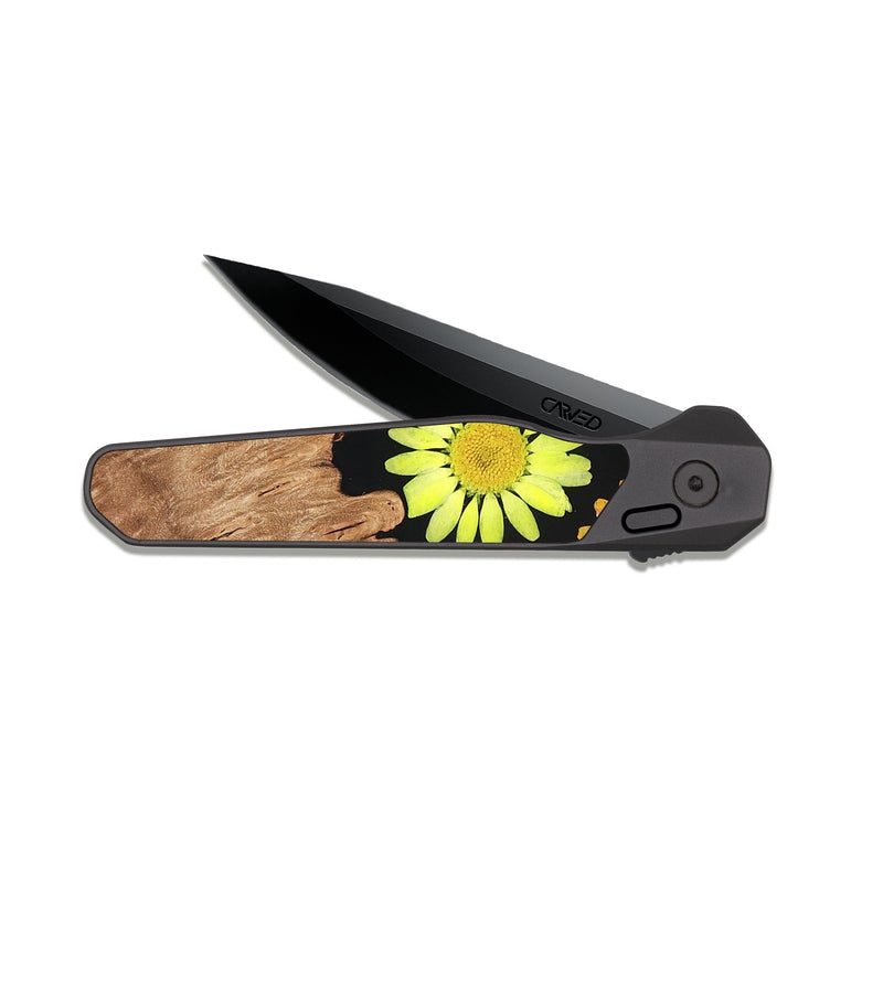 EDC Dark Slate Wood Pocket Knife - Meda (Bloom, 824020)