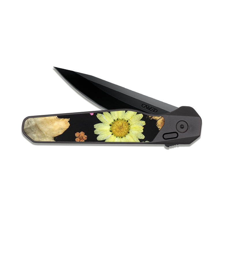 EDC Dark Slate Wood Pocket Knife - Armando (Bloom, 824021)