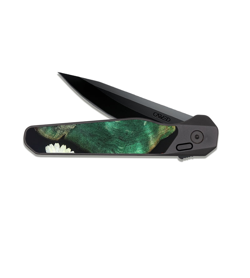 EDC Dark Slate Wood Pocket Knife - Wayne (Bloom, 824023)