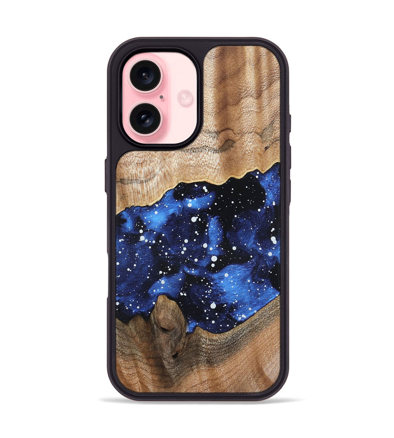 iPhone 16 Wood Phone Case - Shawnte (Cosmos, 824032)
