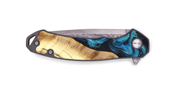 EDC Wood Pocket Knife - Louisa (Blue, 824044)
