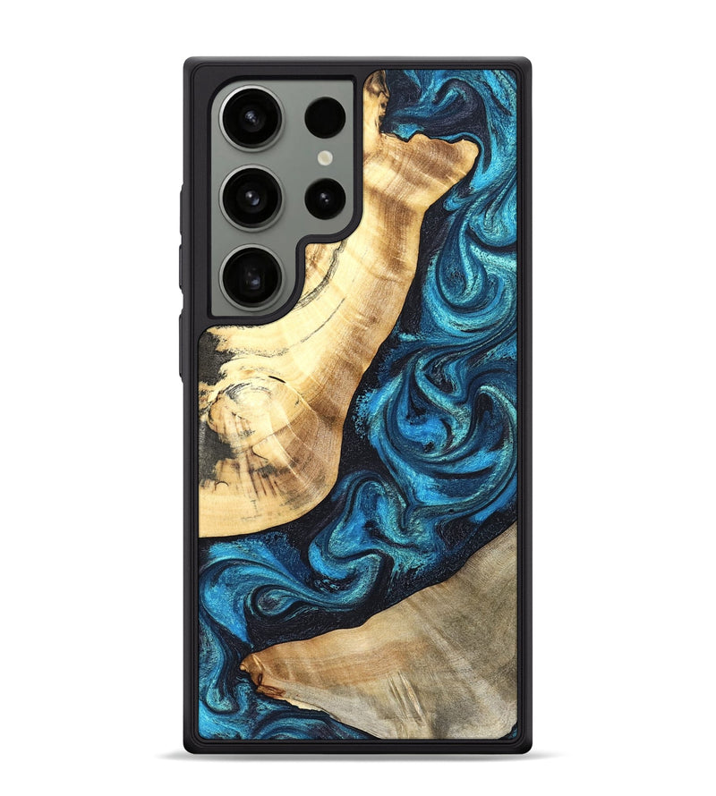 Galaxy S24 Ultra Wood Phone Case - Louisa (Blue, 824044)