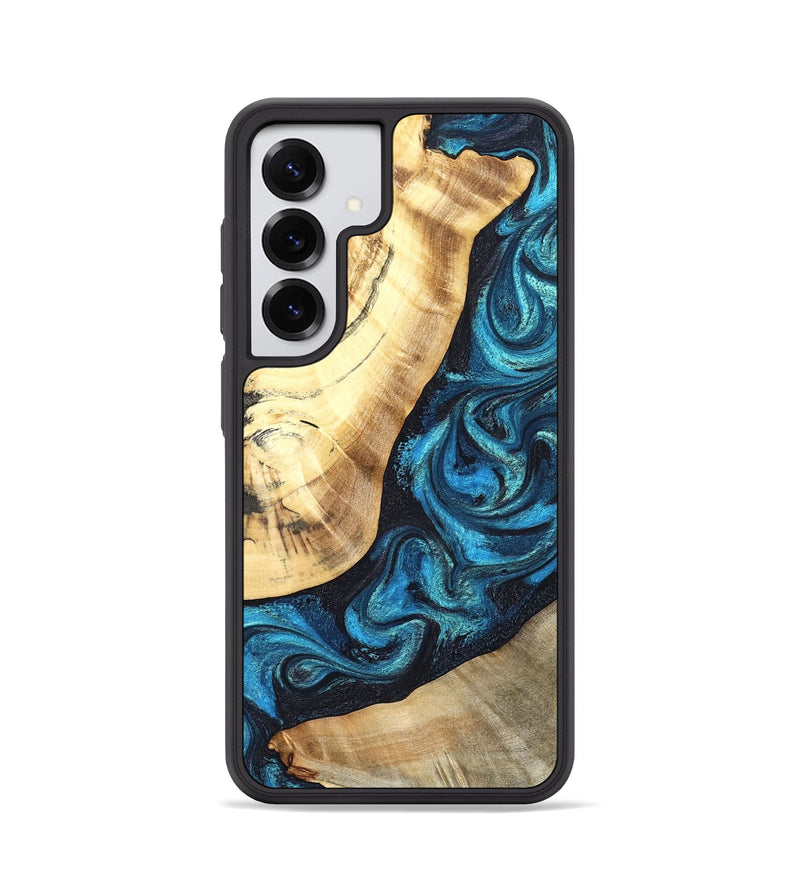 Galaxy S25 Wood Phone Case - Louisa (Blue, 824044)