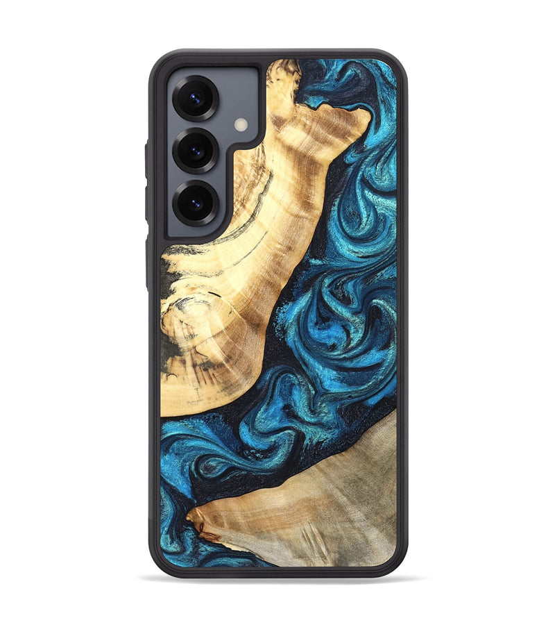 Galaxy S25 Plus Wood Phone Case - Louisa (Blue, 824044)