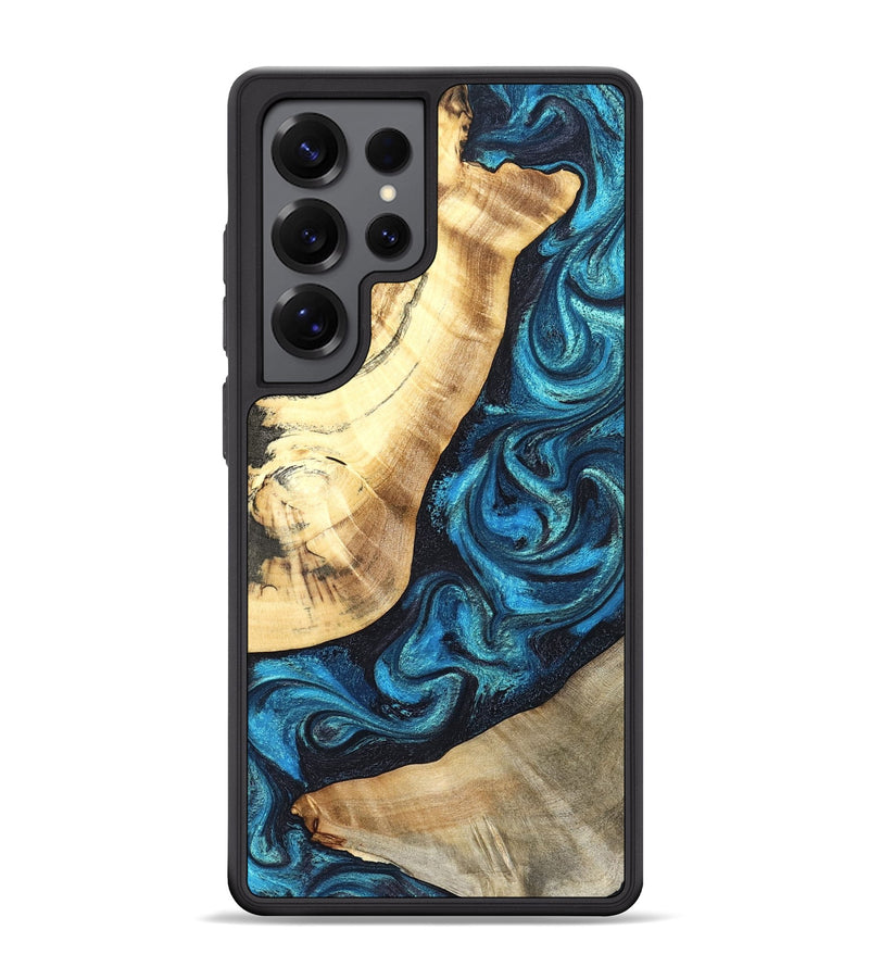Galaxy S25 Ultra Wood Phone Case - Louisa (Blue, 824044)