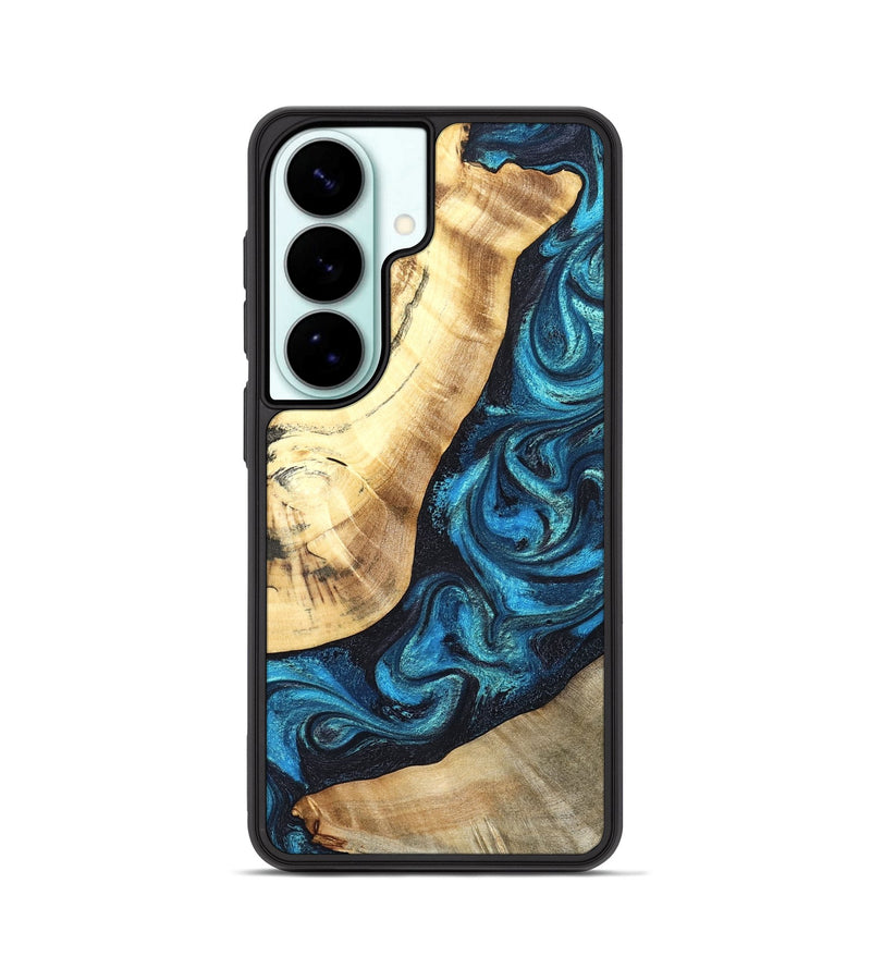 Galaxy S26 Wood Phone Case - Louisa (Blue, 824044)