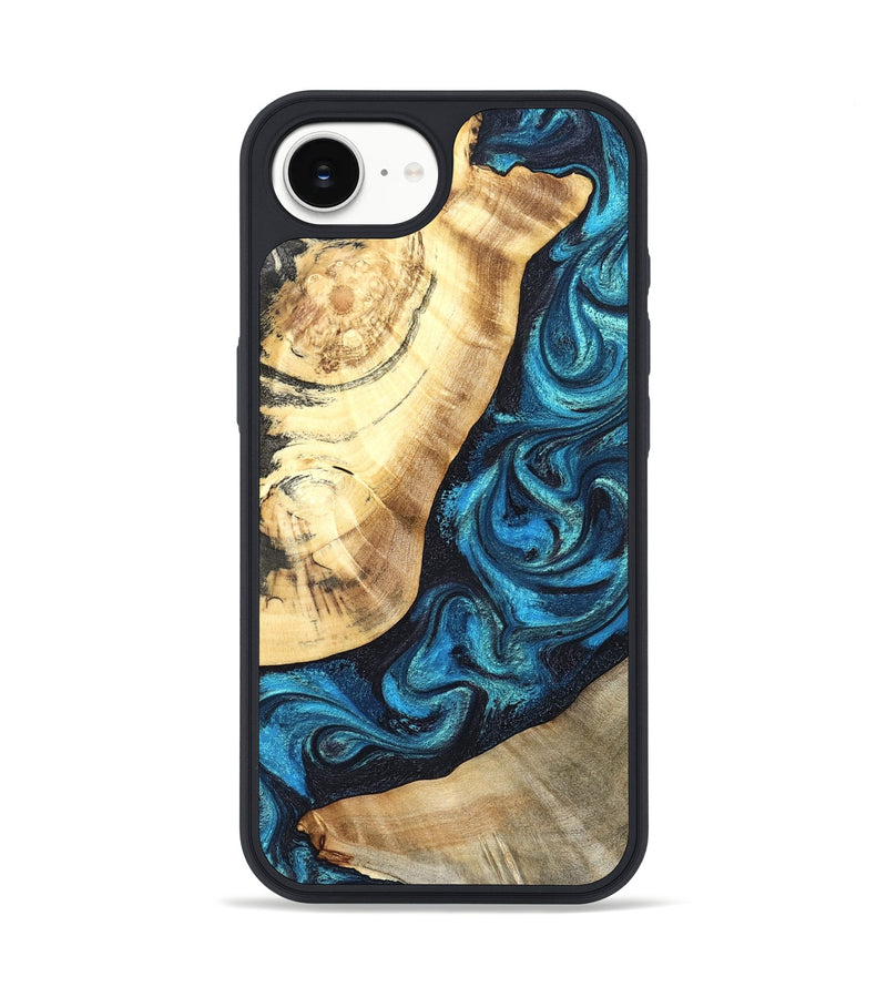 iPhone 17e Wood Phone Case - Louisa (Blue, 824044)