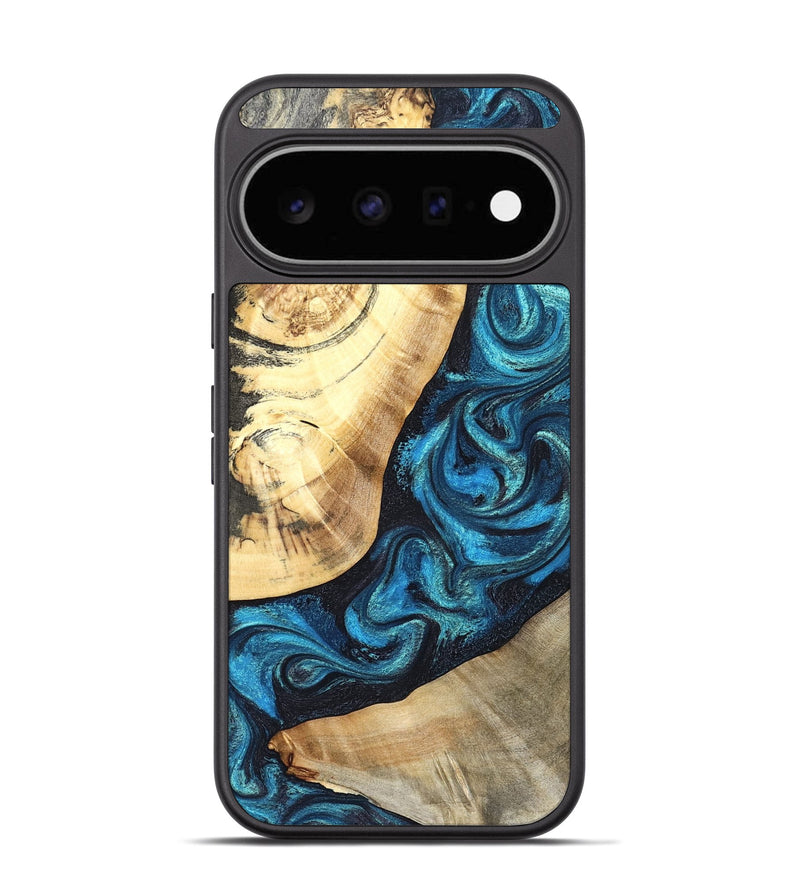 Pixel 11 Wood Phone Case - Louisa (Blue, 824044)