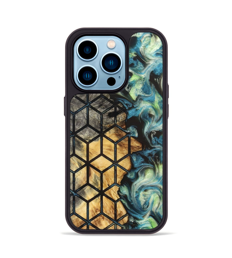 iPhone 14 Pro Wood Phone Case - Maximus (Pattern, 824050)
