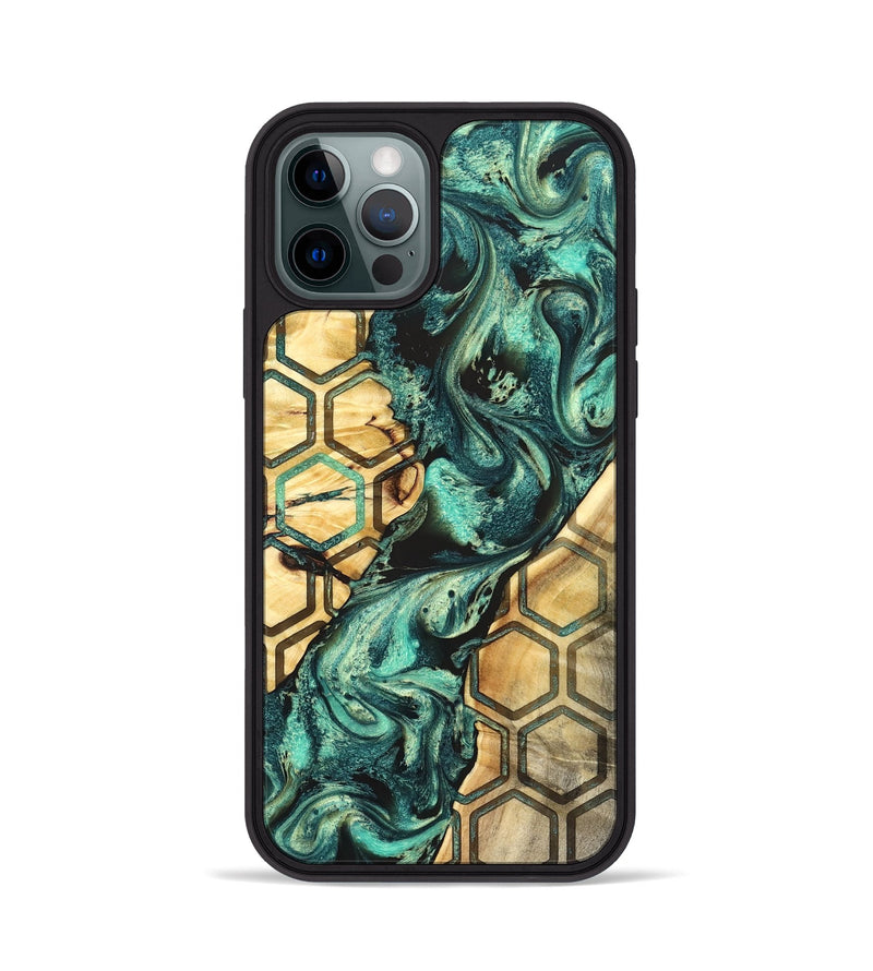 iPhone 12 Pro Wood Phone Case - Ettie (Pattern, 824053)
